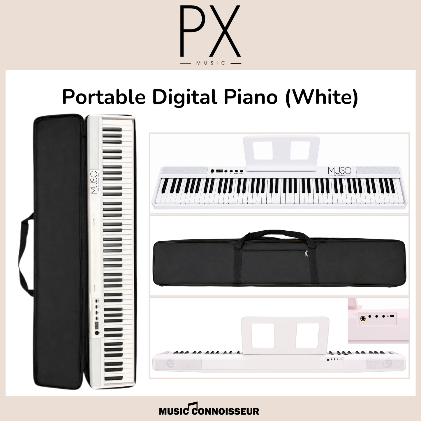 PX Portable Digital Piano (White)