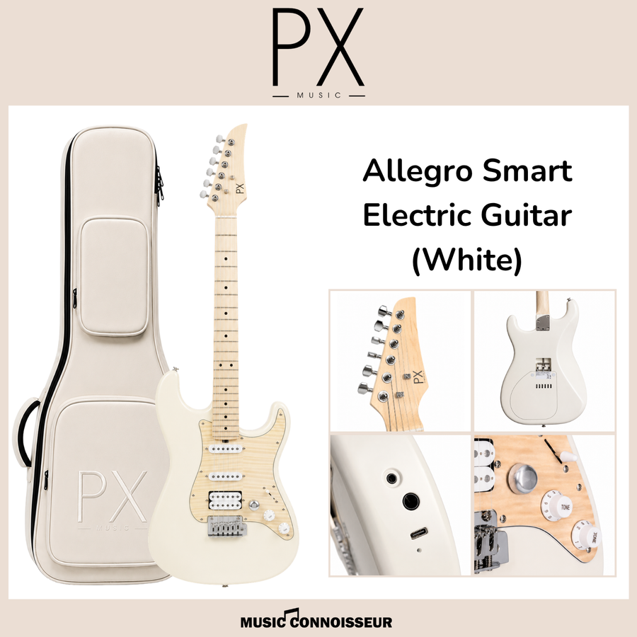 PX AXST Allegro Smart Electric Guitar (White)