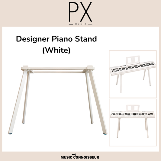 PX Designer Piano Stand (White)